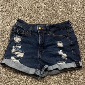 Denim Distressed Women's Shorts